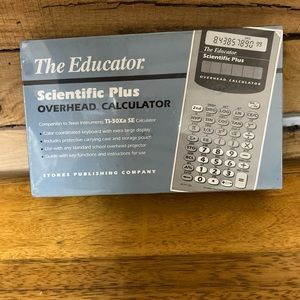 The Educator Scientific Plus Overhead Calculator Model 255 Sealed In Box
